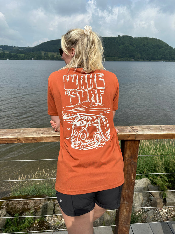 Surf Vibes T-shirt Dark Orange