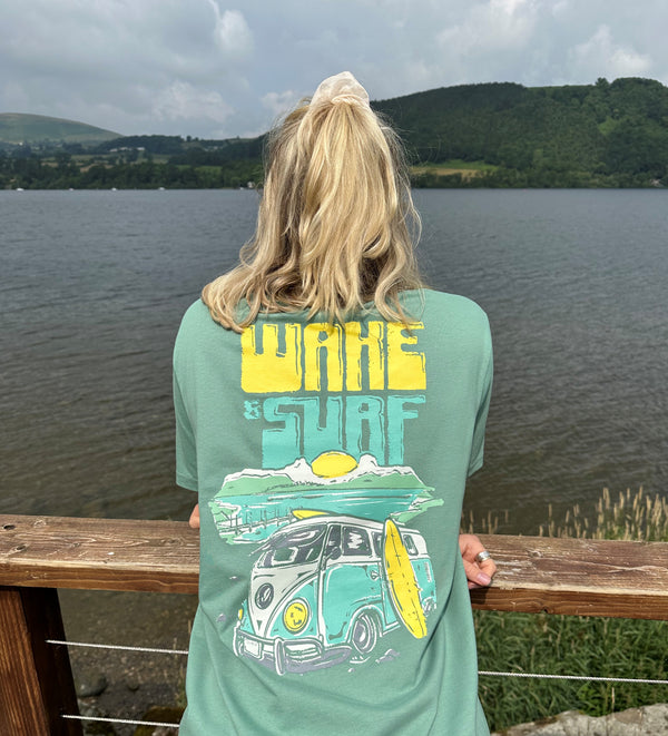Surf Vibes T-shirt Sage Green