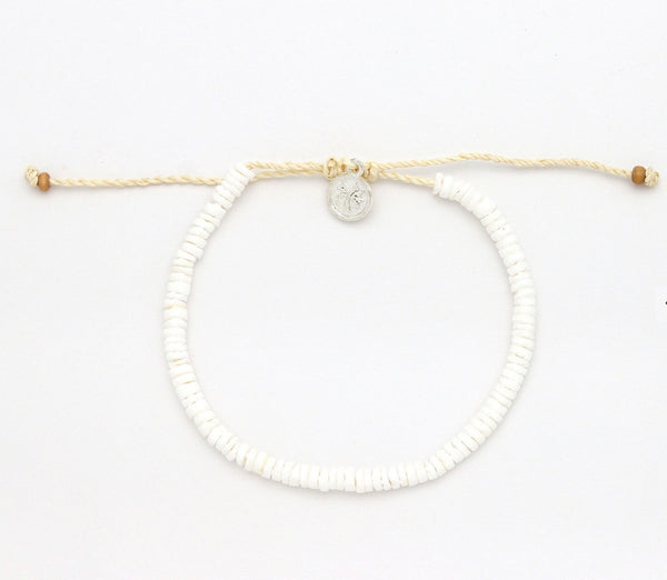 Padangbai White Puka Shell Bracelet SHB-202