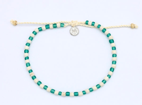 Buram Glass Beaded Anklet RSA-020