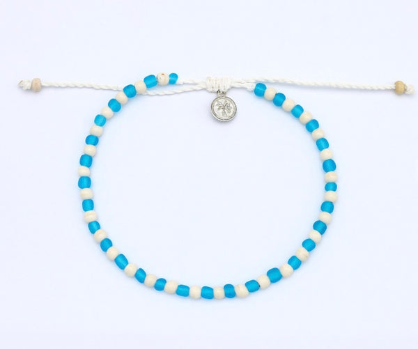 Buram Glass Beaded Anklet RSA-013