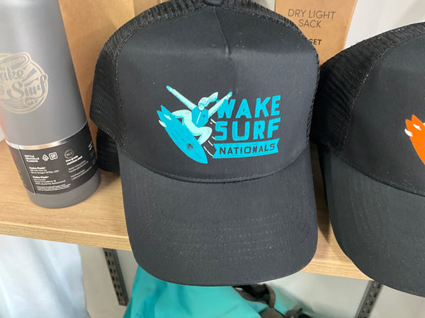 Wake and Surf Nationals CAP BLACK/BLUE