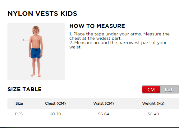 JOBE NYLON LIFE VEST KIDS TEAL