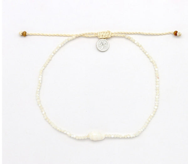 Giada Melati Shell Beaded Surf Anklet. GAP-008