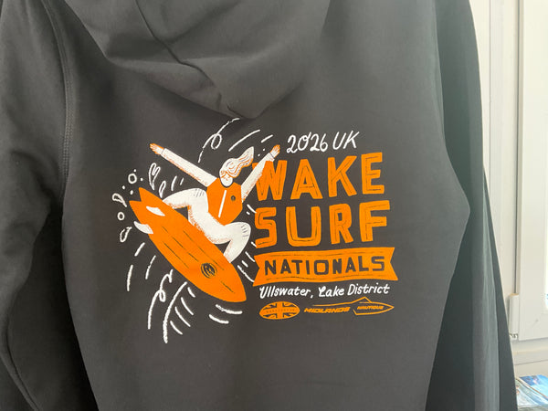 Wake and Surf Nationals Hoodie BLACK/ORANGE
