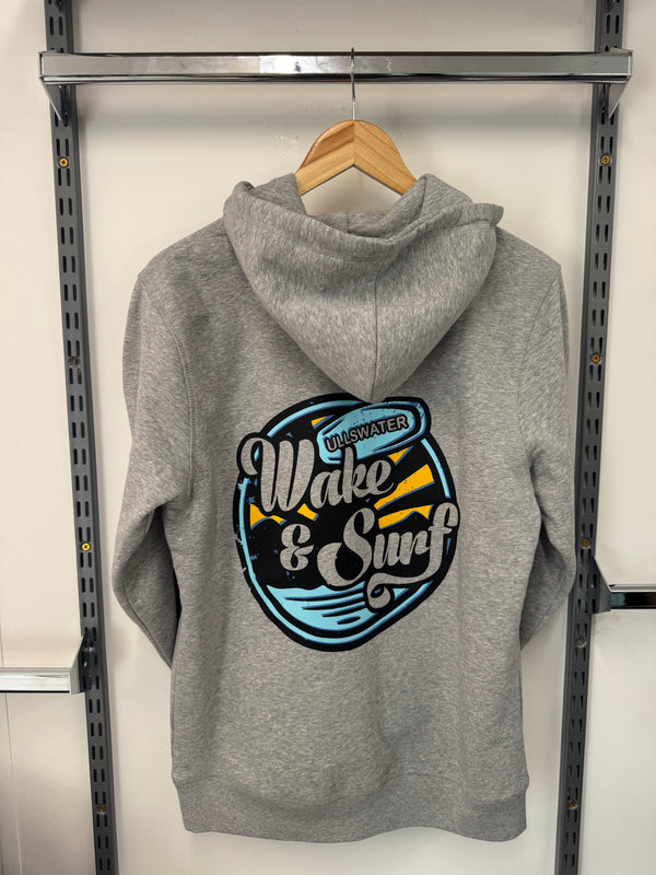 Wake and Surf Hoodie Heather Grey