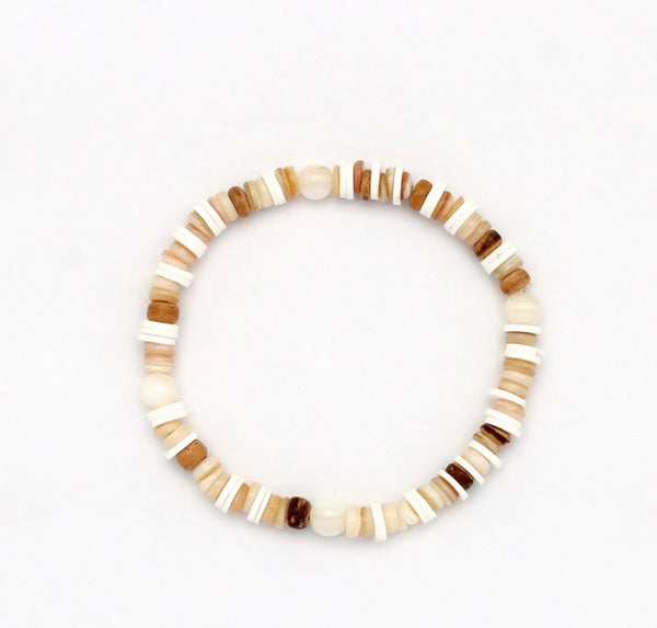 Whitecaps Elastical Shell Bracelet KALB-043