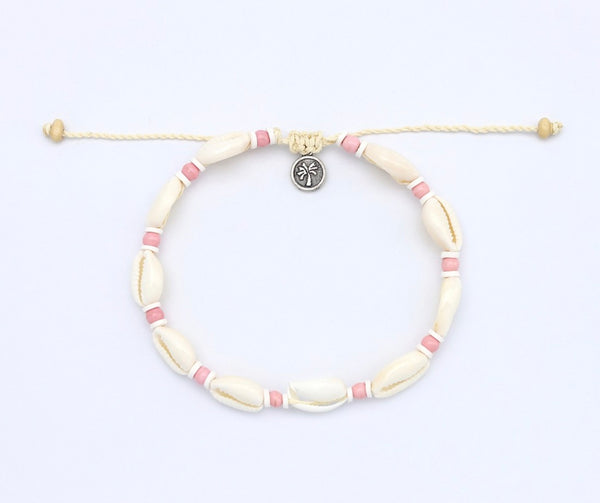 Koka Pink Beaded Anklet LBE-264