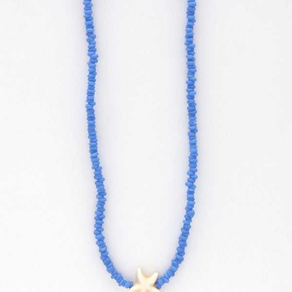 Tidepool Starfish Blue Necklace KALGN-001