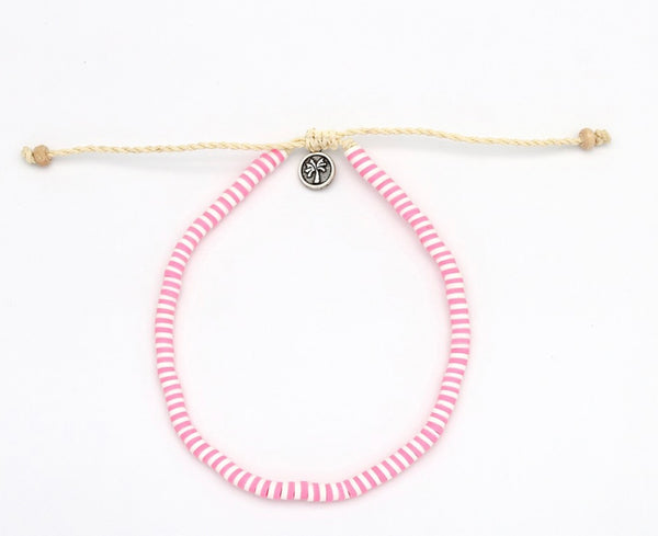 Biru Clay Pink Anklet FIA-060