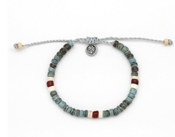 Katu Wooden Anklet Blue COCA-052