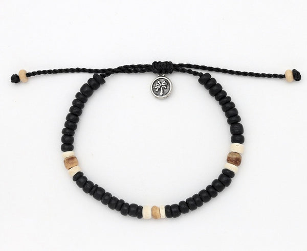 Katu Wooden Beaded Black COCA-055