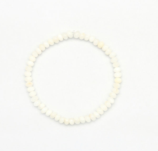 Momo White Bead Bracelet STO-027