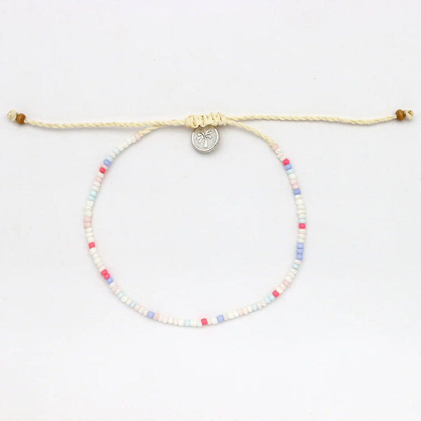 Pale pastels baby surf bracelet
