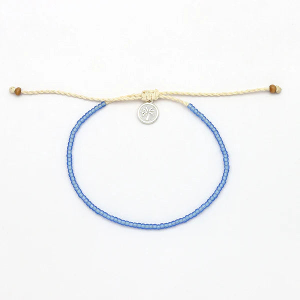 KA'ANAPALI FROSTED GLASS BEADED ANKLET