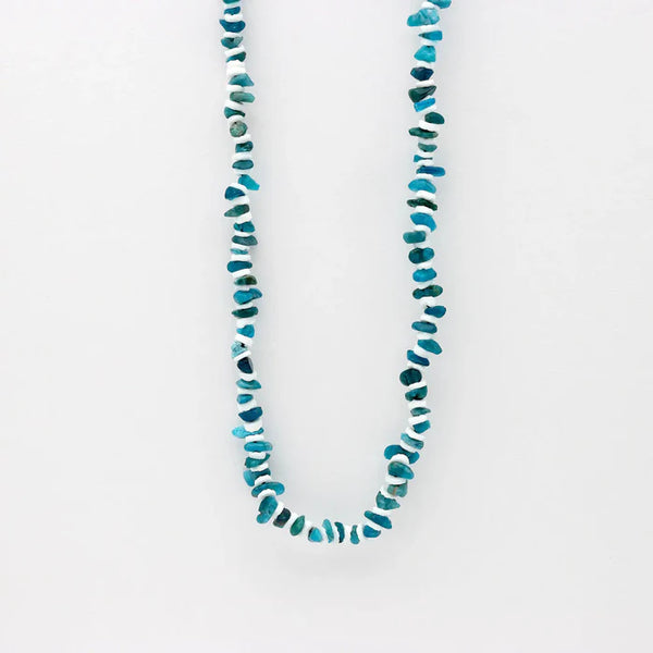 Pineapple Island Blue Shell Necklace