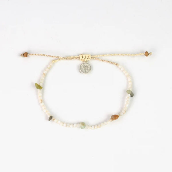 Pineapple Island Natural Beaded Bracelet