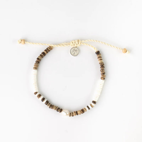 Puka Shell Beaded Bracelet