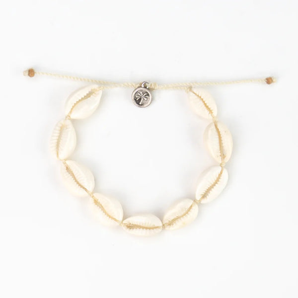 Livadi Cowrie Shell Bracelet Cream