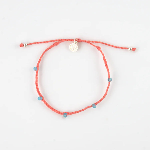 Ayana Seaglass Anklet Coral
